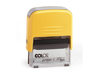 PR30|fehér-sárga színű Colop PR IQ 30 18x47 mm automata bélyegző - 5 900 Ft - Bélyegző Miskolc