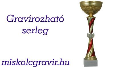 Serleg miskolc. serleg gravírozás, díjak miskolc, kupa, kehely miskolc, érem miskolc, verseny miskolc Arany serleg piros csavart mintával, serleg miskolc, gravírozott serleg miskolc