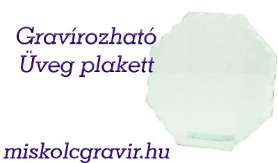plakett, plakett miskolc, miskolc üveg plakett, gravírozás miskolcon Szögletes plakett, plakett gravírozás, gravírozás miskolcon, serlegek, serleg gravírozás, üveg plakettek